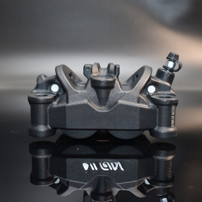 オートバイ日清鍛造ブレーキキャリパー非対称4ピストン100M - Forged Front Brake Caliper 4 Piston のレビューと価格