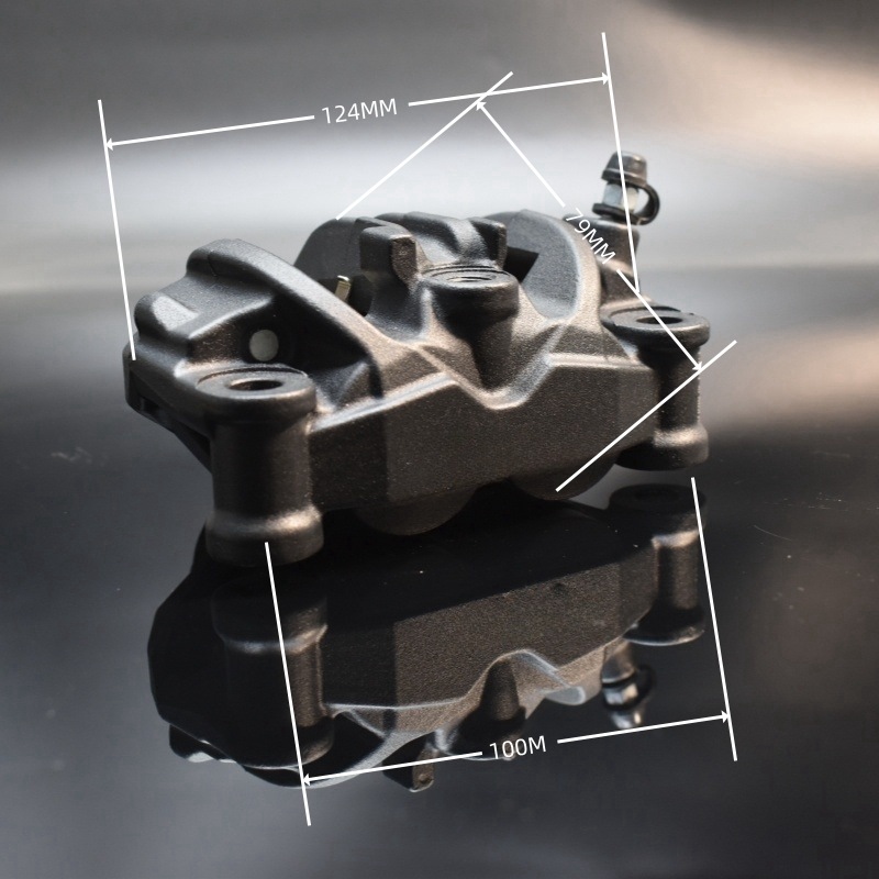 オートバイ日清鍛造ブレーキキャリパー非対称4ピストン100M - Forged Front Brake Caliper 4 Piston のレビューと価格